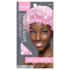 Annie Deluxe Satin Bonnet -1ct, Pink Natural To Relaxed Hair, Sleep Bonnet, Bonnet Pattern, Protective Hairstyles For Natural Hair, Hair Scarf Styles, Jumbo Braids, Satin Bonnet, Hair Bonnet, Shower Cap