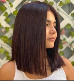 Short Mid Length Hair Straight, Clavicut Hair Straight, Dark Brown Collarbone Length Hair, Long Bob Dark Brown Hair Straight, Brunette Long Bob Straight, Dark Brown Lob Straight, Chocolate Brown Hair Shoulder Length Straight, Dark Brown Bob Straight, Dark Brown Long Bob Straight