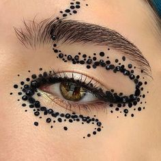 Rhinestone Makeup, Rave Makeup, Liquid Liner, Eye Makeup Art