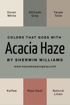 the colors that goes with acacia haze by sheryln williams and rolo dust