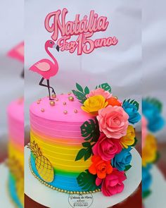 Hawaiian Birthday Party, 21st Birthday Cakes