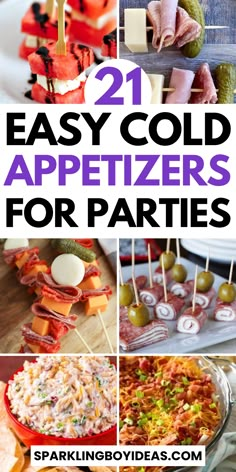 Explore our collection of cold appetizers for parties! From elegant cold hors d'oeuvres to simple cold snacks, find easy party appetizers that are sure to impress. From party dips, skewer appetizers, and bite-size appetizers to pinwheels, there is a variety of finger foods for the party. Our make-ahead appetizer recipes and cold appetizer platters are your go-to for stress-free hosting. Discover quick cold finger foods and no-cook appetizer recipes that are both delicious and easy to make. Easy Cold Appetizers, Easy Party Appetizers, Cold Appetizer, Cold Finger Foods, Cold Snacks, Skewer Appetizers, Bite Size Appetizers