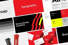 the brand identity and branding design is displayed