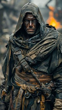 Apocalypse Outfit, Samurai Ninja, Fallout Rpg, Vagabond Manga, Tactical Wear, Video Game Design, Character Study, Post Apocalypse