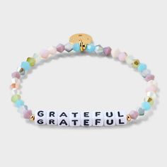 Tagline: Giving thanks Description: Show the world that a grateful heart is always in season with our exclusive "Grateful" bracelet from Little Words Project®. Embrace thankfulness year-round and wear it daily as a reminder always to count your blessings. Let this charming accessory keep your gratitude glowing! This Little Word™is more than just a bracelet. It’s your key to inspiring a kinder world. Wear your word as long as you need it. When you’re ready, pass it on to someone else who needs it Grateful Bracelet, Little Words Project Bracelets, Gratitude Bracelet, Blessing Bracelets, Xmas Gift Guide, Little Words Project, Blessing Bracelet, Christian Bracelets, Bracelet Inspo