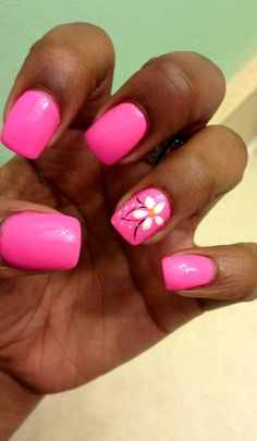 Hot Pink Dip Nail Ideas, Pink Beach Nails Summer Time, Hot Pink Summer Nails Designs, Hot Pink Beach Nails, Nails Beach Design, 60 Nails, Hot Pink Summer Nails, Nail Designs Hot Pink, Pink Zebra Nails