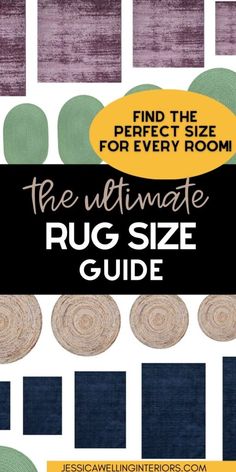 the ultimate rug size guide to find the perfect area for every room in your home