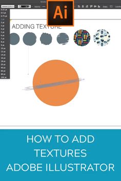 an adobe text book with the title how to add textures in adobe illustrator