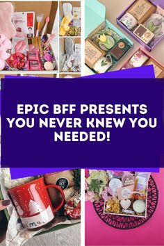 a collage of photos with the words epic b f presents you never knew you needed