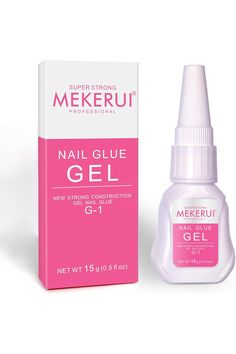 ï¼? Bottlesï¼‰Mekerui Super Strong Nail Glue Gel for Press on Nails,Drip and Clog Proof,7S Quickly Dry Without UV Light,Long-Lasting 30 Days,Waterproof Beauty Secret Professional Salon Quality Strong Nails, Nail Glue, Uv Light, Nails Nail, Glue On Nails, Beauty Secrets, Nail Tips, Press On Nails