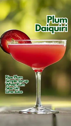 Plum Daiquiri Sloe Gin Cocktails, Vodka Gummy Bears, Daiquiri Cocktail, Sloe Gin, Good Rum, Rum Cocktails, Frozen Cocktails, Best Cocktail Recipes