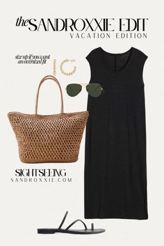 Vacation Outfits Spring, Casual Dress Outfit, Dress Outfit Casual, How To Have Style, Holiday Capsule Wardrobe, Vacation Looks, Clothing Hacks