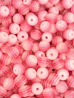 ♥ Create eye-catching jewelry pieces with our 8mm Light Pink Striped Beads. Their translucent finish and delicate stripes add a touch of elegance to any project. Made from high-quality materials, these beads are durable and perfect for a range of DIY projects. ♥ Dimensions: 8mm ♥ Made from resin Candy Decorations Diy, Cute Beads, Glow Paint, Candy Decorations, Mask Necklace, Handmade Jewelry Tutorials, Pink Eyes, Cute Charms, Pink Beads