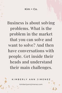 a quote from kim + co about business problems