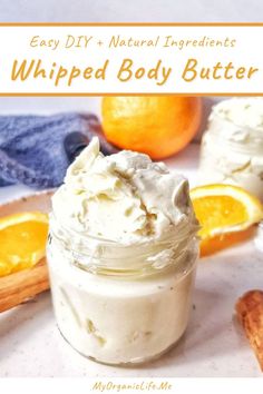 Whipped Orange Body Butter - Non-Greasy Body Butter Recipe Whipped Lotion Recipe, Easy Diy Body Butter, Whipped Shea Butter Recipe, Body Butter Recipe Whipped, Shea Body Butter Recipe, Shea Butter Lotion Recipe, Shea Butter Diy, Diy Body Butter Recipes, Homemade Body Lotion