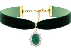 PRICES MAY VARY. GOTHIC GOTH VINTAGE GREEN RHINESTONE VICTORIAN CHOKER NECKLACE: Our Green Velvet Victorian choker goes with most everyday outfits and look great with goth and vintage clothing and can be used as a Halloween or Valentine's Day costume MATERIALS: Meticulously crafted from high-quality stainless steel, copper and velvet SIZE & LENGTH: The Pendant measures 0.67 inches in width, 0.9 inches in length. The choker length is 12.6 inches, extender chain 4.3 inches PERFECT GOTHIC VINTAGE J Victorian Choker Necklace, Victorian Choker, Green Choker, Red Choker, Gothic Choker, Goth Choker, Goth Vintage, Lace Choker Necklace, Goth Necklace