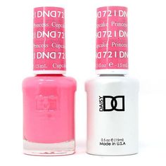 DND® Products presents, Soak Off Gel Polish, luminous nail color that applies faster, feels thinner, and lasts longer than any other gel available! Forget base coats, bond-aids, and primers. DND™ delivers a fast two-step professional system that is unique from any other on the market. Fused with essential vitamins, DND™ makes nails stronger, healthier, as well as stunning for weeks! Nails Stronger, Princess Cupcake, Princess Cupcakes, Nice Nails