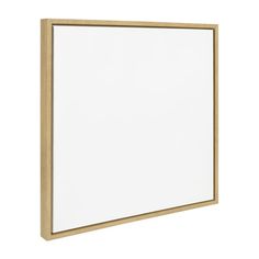 a whiteboard with wooden frame on a white background