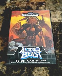 the front cover of an altered beast card game