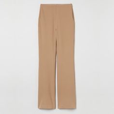 H&M Beige Stretch Flare Pants New With Tags Size 6 True To Size No Front Or Back Pockets Cream, M Pants, Flare Pants, Pant Jumpsuit, H&m, Pants For Women, Jumpsuit, Size 6, Tags