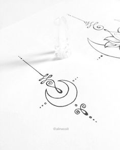 an image of a drawing on paper with scissors