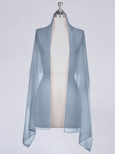 Dusty_Blue Pastel, Tela, Chiffon Jacket, Violet Pastel, Blue Shawl, Overlay Top, Chiffon Shawl, Chiffon Wrap, Pastel Print