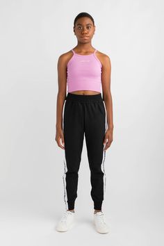 An essential style for everyday wear. Designed in a high neckline, racer style shape that is cropped in length. Features a soft finish folded hemband that is ultra-comfortable to wear. Ideal to layer over crop tops. Cropped Cotton Sports Bra For Workout, Spring High Stretch Cropped Activewear, Cropped High Stretch Spring Activewear, Spring Cropped High Stretch Activewear, High Stretch Cropped Activewear For Spring, Trendy Crop Top Sports Bra For Loungewear, Spring Cropped Sports Bra With Medium Support, Casual Seamless Cropped Sports Bra, Sporty Cotton Crop Top With Medium Support