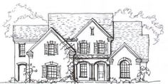 this is the front elevation of these house plans