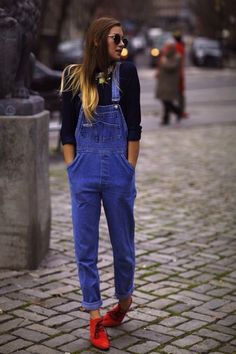 Wearing Overalls, Glamour Party, Gala Gonzalez, Cher Horowitz, Emmanuelle Alt, Leandra Medine, 2016 Fall, Denim Dungarees