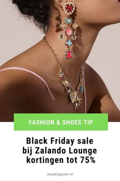 Ik las dat Black Friday dit jaar alle verkooprecords zal verbreken. Des te meer reden om je tijdig aan te melden voor: Black Friday Zalando.. fashion - schoenen - accessoires - swarovski ketting - Fashion Item, Jimmy Choo, Black Friday, Statement Necklace, Drop Earrings, Lifestyle, Van, Beauty, Black