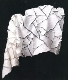 a piece of paper that has been torn in half