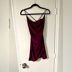 Windsor Ruched Mini Dress Flattering Body-Con Contour To Hug And Accentuate Curves. No Size On Tag But Fits Like A Xs/S. Material Is Stretchy. Details: Maroon/ Burgundy Color Bodycon Style Strappy Back Asymmetrical Hem 96% Polyester, 4% Spandex - Some Stretch Excellent Condition - Never Worn Nwot #Blueblush #Sexy #Party #Minidress #Datenight Date Night Draped Mini Dress With Ruched Back, Draped Mini Dress With Ruched Sides For Date Night, Draped Mini Dress With Ruched Bodice For Date Night, Maroon Mini Dress, Bodycon Style, Dream Dresses, Ruched Mini Dress, Bodycon Fashion, Burgundy Color