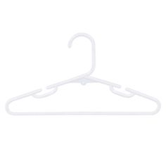 a white plastic hanger on a white background