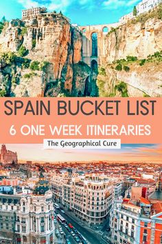 Spain in one Week: Six Different Itineraries Northern Spain Travel, Madrid Spain Travel, Barcelona Spain Travel, Trip To Spain