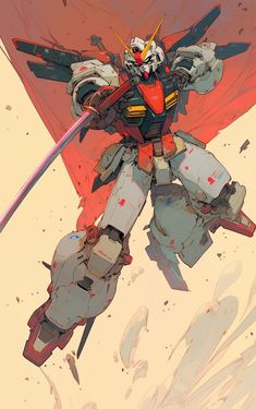 Gundam Painting, Armor Core, Comic Tattoo, Art Hobbies, Mecha Anime, Custom Gundam, Gundam Art