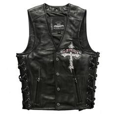 This Biker Vest is Asian Fit, so we generally advise you to choose two sizes up as your general US size. If you wear L in US/EU size, a 3XL or 4XL is more suitable for you. Please check more details on our size chart. Motorcycle Enthusiasts! Want to create a layered outfit? The V-Neck Skull Cross Leather Vest is a good choice for you. Because wearing a leather vest will expose your underlying shirt or top. A long sleeve shirt or sweatshirt with a good vest is enough to keep you warm when riding Classic Goth Outfits, Rockstar Clothes, Biker Style Men, Harley Apparel, Casual Groom Attire, Casual Grooms, Layered Outfit, Leather Jacket Men Style, Leather Biker Vest