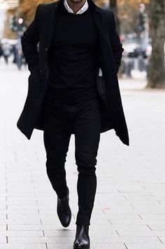 Black Outfits For Men, All Black Outfits, Gentleman Lifestyle, Bad Boy Style, Black Outfit Men, All Black Fashion, Outfits For Men