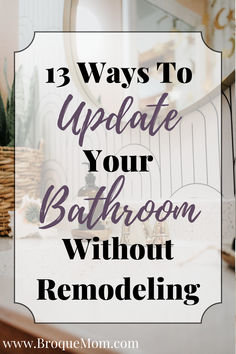 how to update your bathroom without remodeling Update Small Bathroom, Cheap Bathroom Makeover, Basic Bathroom, Small Half Bathroom, Easy Bathroom Updates, Teen Bathrooms, Farmhouse Bathroom Design, Bath Makeover, Diy Bathroom Makeover