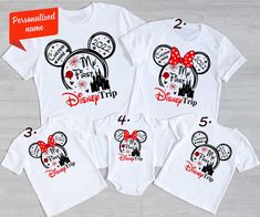 Custom 2022 Disney Vacation Family Matching T-shirt Disney Logo T Shirt, Family Disney Outfits, Disney Family Trip, Disneyland Family Shirts, Family Disney Shirts Matching, Kids Disney Shirts, Disney Family Vacation Shirts, Disney Vacation Shirts, Bro Sis