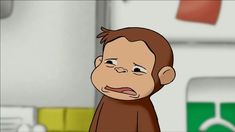 a cartoon monkey with an angry look on his face