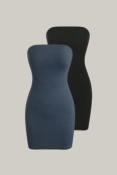 Indulge in the sophistication of our alluring Solid Color Bodycon Tube Dress. This dress boasts a tasteful and stylish design, featuring a sultry backless and rib-knit detailing. The bodycon fit and strapless neckline exude an upscale and exclusive aura. Crafted from a luxurious knitted fabric, this mini dress hugs your curves and flatters your natural waistline. With no sheer fabric and medium stretch, this dress truly embodies elegance and comfort. 95% Polyester, 5% Elastane Please allow 3-5 b Bandage Jumpsuits, Strapless Neckline, Plus Size Jumpsuit, Plus Size Shopping, Sheer Fabric, Tube Dress, Denim Jumpsuit, Shop Swimwear, Bandage Dress