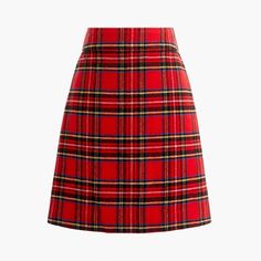 J. Crew Wool-Blend A-Line Red Tartan Mini Skirt Brand New With Tags Wool/Poly. Sits At Waist. Falls Above Knee. Back Zip. Lined. Dry Clean. Bc891 Bk386 Bv140 Gw0913 Turquoise Skirt, Tartan Mini Skirt, Mini Skirt Style, Plaid Wool Skirt, Flared Mini Skirt, Wool Mini Skirt, White Mini Skirt, Tweed Mini Skirt, Knee Skirts