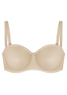 Introducing our latest addition, the Bella Mesh Unlined Underwire Strapless Balconette Bra. Crafted from soft, lightweight sheer mesh, it offers a natural shape with no padding. Silicone grippers ensure stability, while supportive mesh and underwire provide daily support. Removable adjustable straps and hook-and-eye closure ensure a proper fit. Soft and airy sheer mesh for comfort Silicone grippers on cups for secure fit Mesh and underwire offer daily support Unpadded balconette cups for natural Balconette Bra, Strapless Bra, Natural Shapes, Adjustable Straps, Perfect Fit, Mesh, Bra