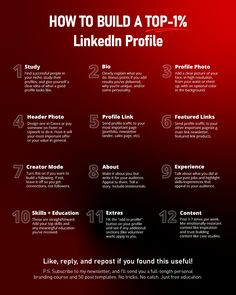 Looking to optimize your LinkedIn profile? Then follow these LinkedIn profile tips. If you do, you'll get more job offers, clients, customers, and more. Linkedin Business, Job Offers, Linkedin Tips, Job Advice, Marketing Planner, Business Marketing Plan, Job Interview Tips, Linkedin Marketing, Social Media Marketing Business