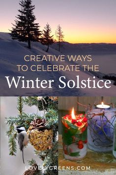 the cover of creative ways to celebrate the winter solstice