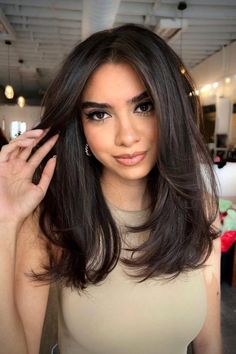 Bang Ideas, Hairstyles For Layered Hair, Haircuts For Medium Hair, Haircuts Straight Hair, Haircut For Thick Hair, Haircuts For Long Hair, Medium Hair Cuts, Long Hair Cuts, Homecoming Hairstyles