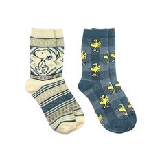 Stay cute and cozy in this 2-Pack of Peanuts Women's Boot Socks! Featuring Snoopy and Woodstock, these socks will add the right amount of fun and comfort to your outfit. Made from a super soft polyester and spandex blend. Perfect to wear or share as a gift for the ultimate fan! Size: 4-10.  Color: White.  Gender: female.  Age Group: adult. Snoopy Socks, Groovy Clothes, Dream Items, Cozy Boots, Sock Outfits, Funky Socks, Xmas List, Women Crew Socks, Sock Packs