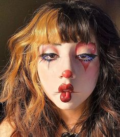 Funky Makeup, Clown Halloween, Halloween Makeup Inspiration, Swag Makeup