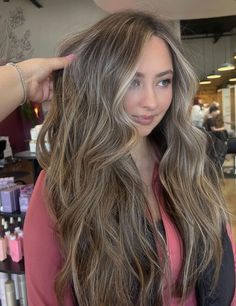 Bronde Bayalage, Brown Hair With Babylights, Bronde Babylights, Babylights Brunette, Babylights Hair, Curled Updo, Baby Lights, Blonde Babies, Color Balayage