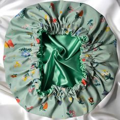 Green Bonnet, Satin Bonnet Sleep, Satin Hair Bonnet, Satin Bonnets, Chemo Hair, Satin Bonnet, Hair Bonnet, Scalp Conditions, Leisure Activities